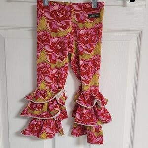 Matilda Jane Pink and Yellow Ruffle Pants